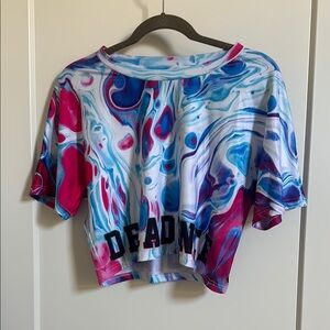 Decadence Colorado NYE Colorful Swirl Crop Top